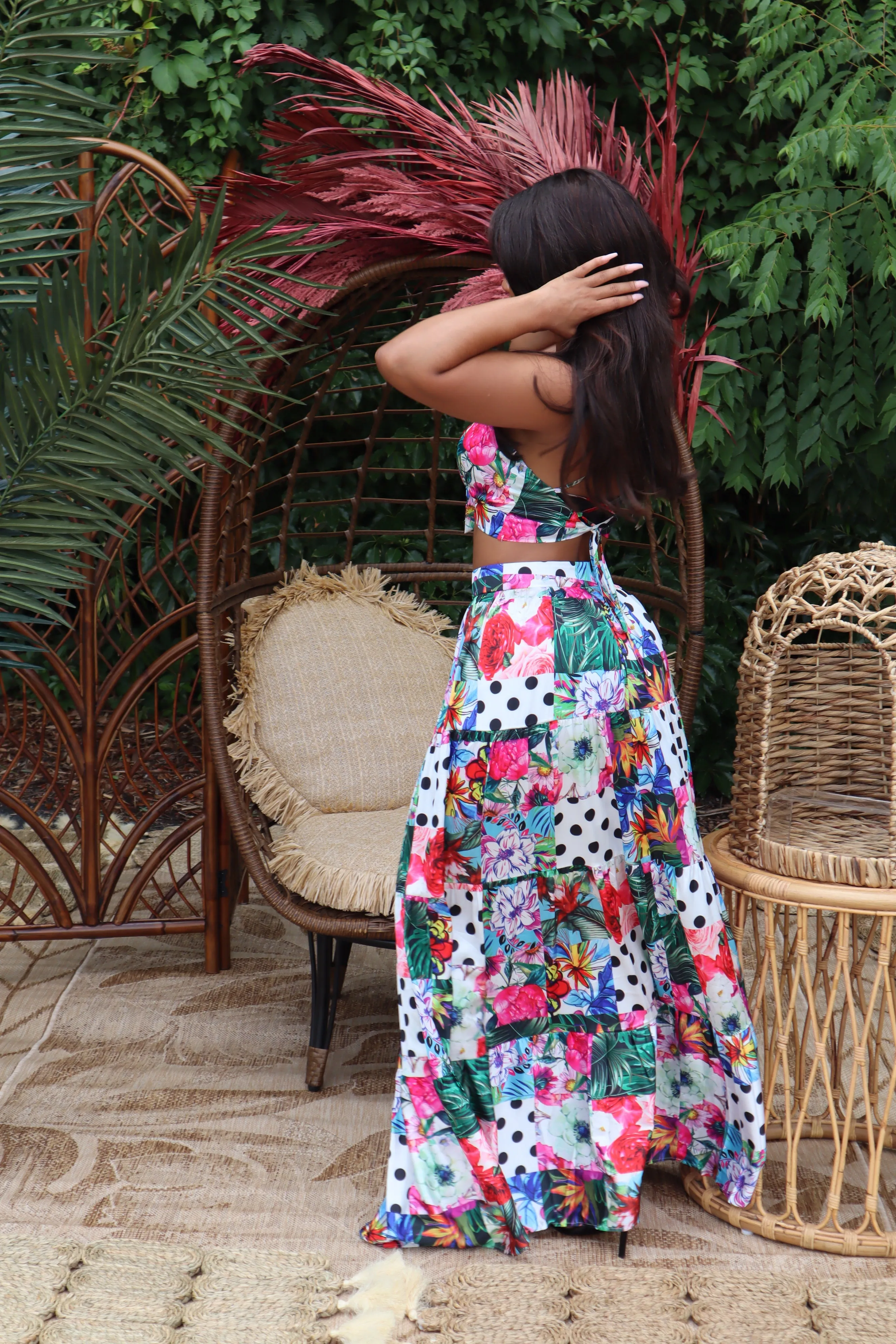 Flowers and Things Skirt Set   SMALL-3X