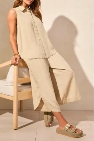 Flowy Sleeveless Button Down