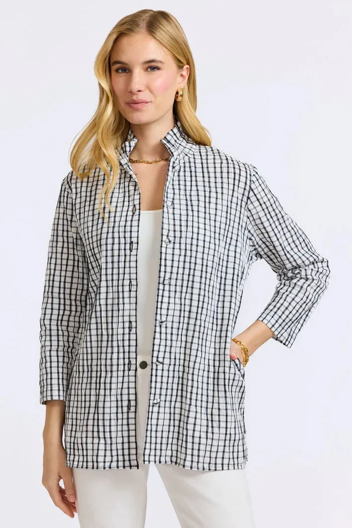 Foxcroft Carolina Jacket in White & Black