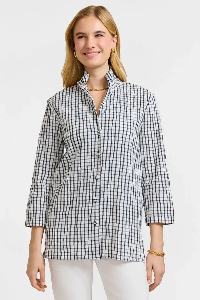 Foxcroft Carolina Jacket in White & Black