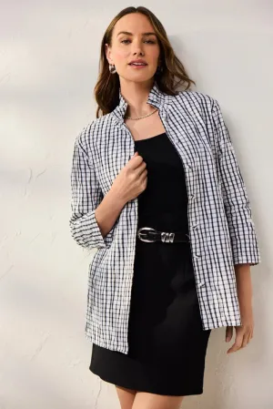 Foxcroft Carolina Jacket in White & Black