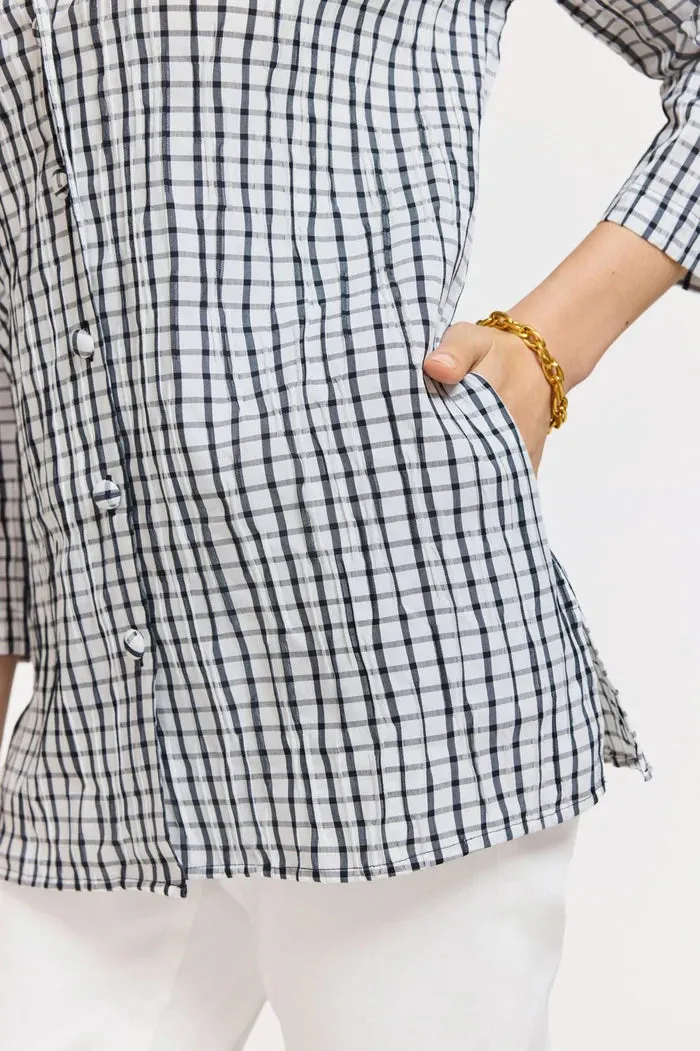 Foxcroft Carolina Jacket in White & Black