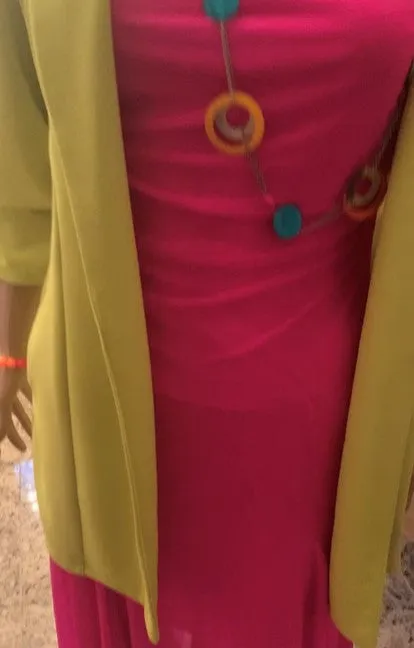 Fuchsia Mesh Dress