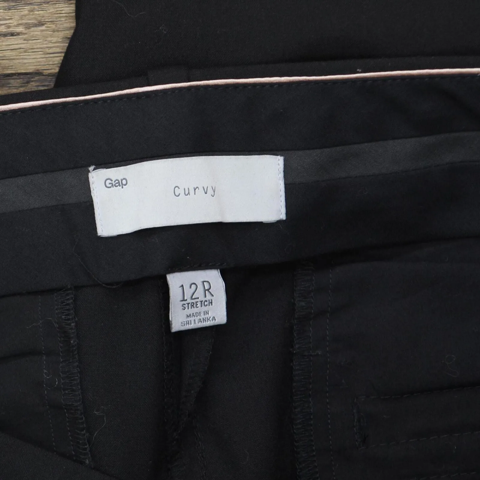 Gap Womens Curvy Dress Pants 16699e0062c98f Black 12R