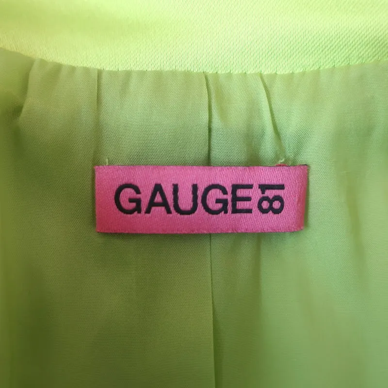 GAUGE81 Tunja Mini Blazer Dress Lime Satin Size Small