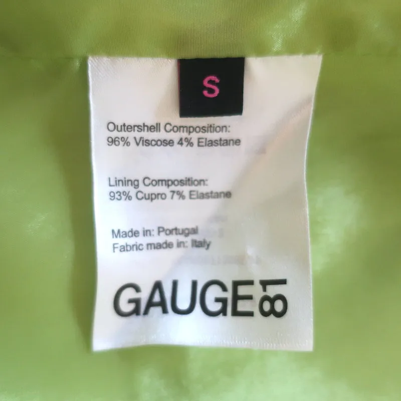 GAUGE81 Tunja Mini Blazer Dress Lime Satin Size Small