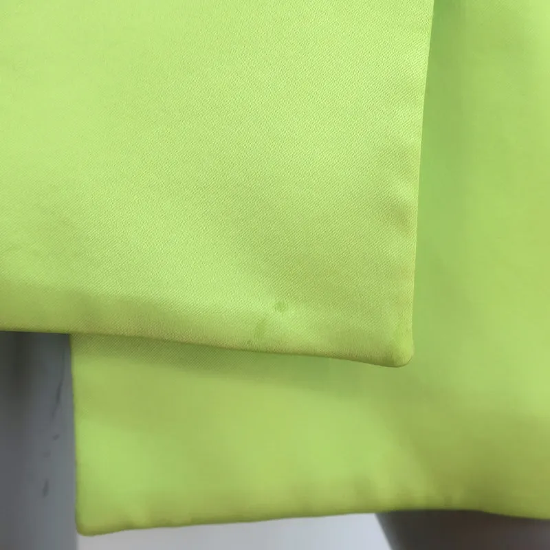 GAUGE81 Tunja Mini Blazer Dress Lime Satin Size Small