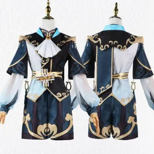 Genshin Impact Xingqiu Cosplay Costume Anime Men Dress Pants Halloween Outfit