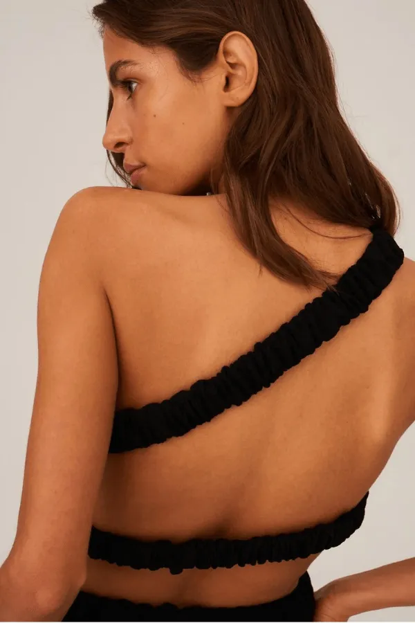 Girlish Charm Bikini Top - Black