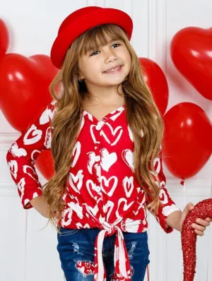 Girls Her Endless Love Knot Top