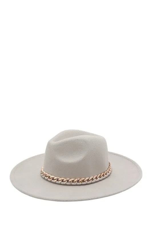 Gray Chain Fedora