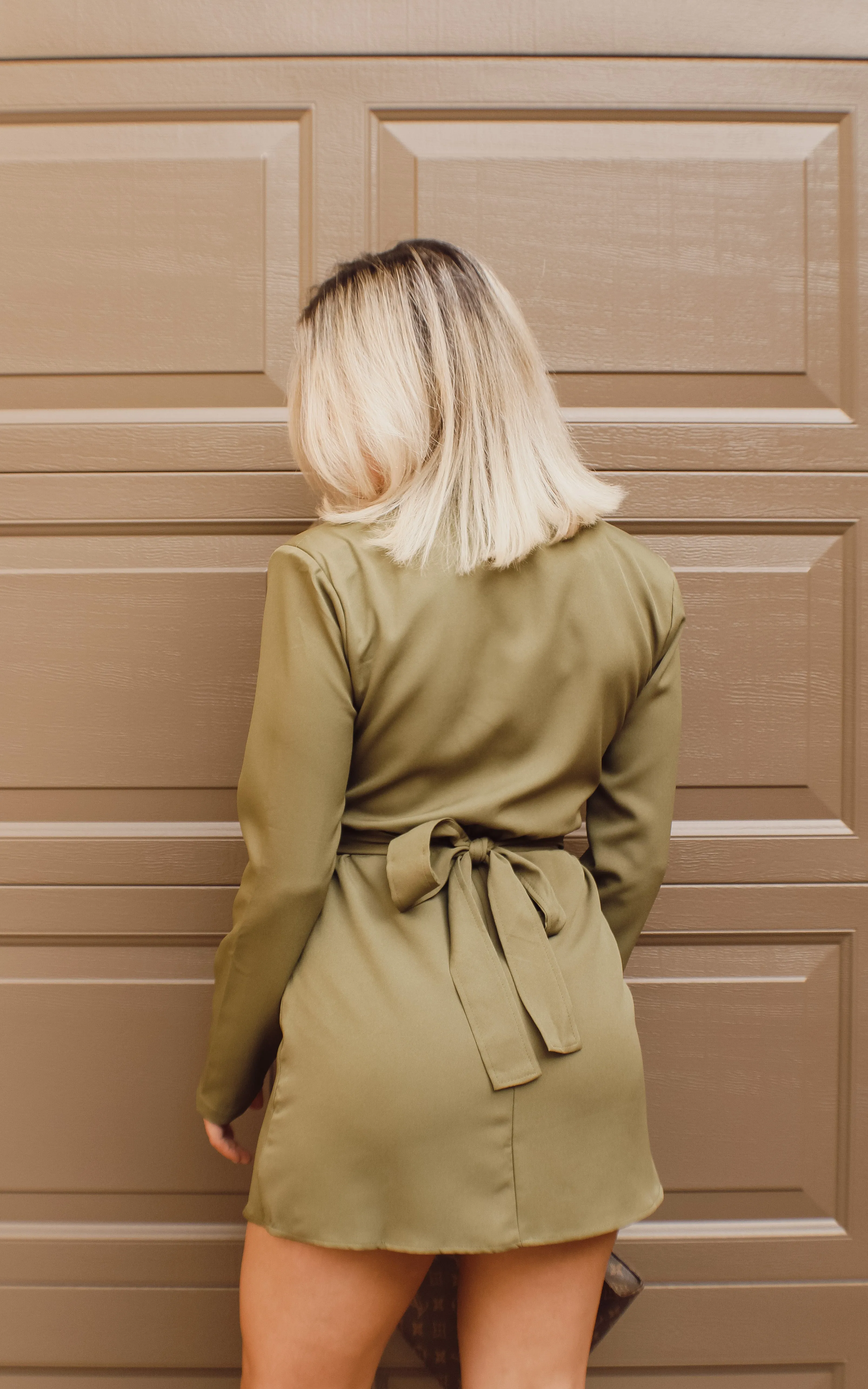Gwyneth Cut Out Blazer Mini Dress (Green)
