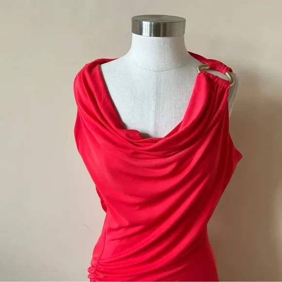 Halston Heritage draped cowl neck dress 17818