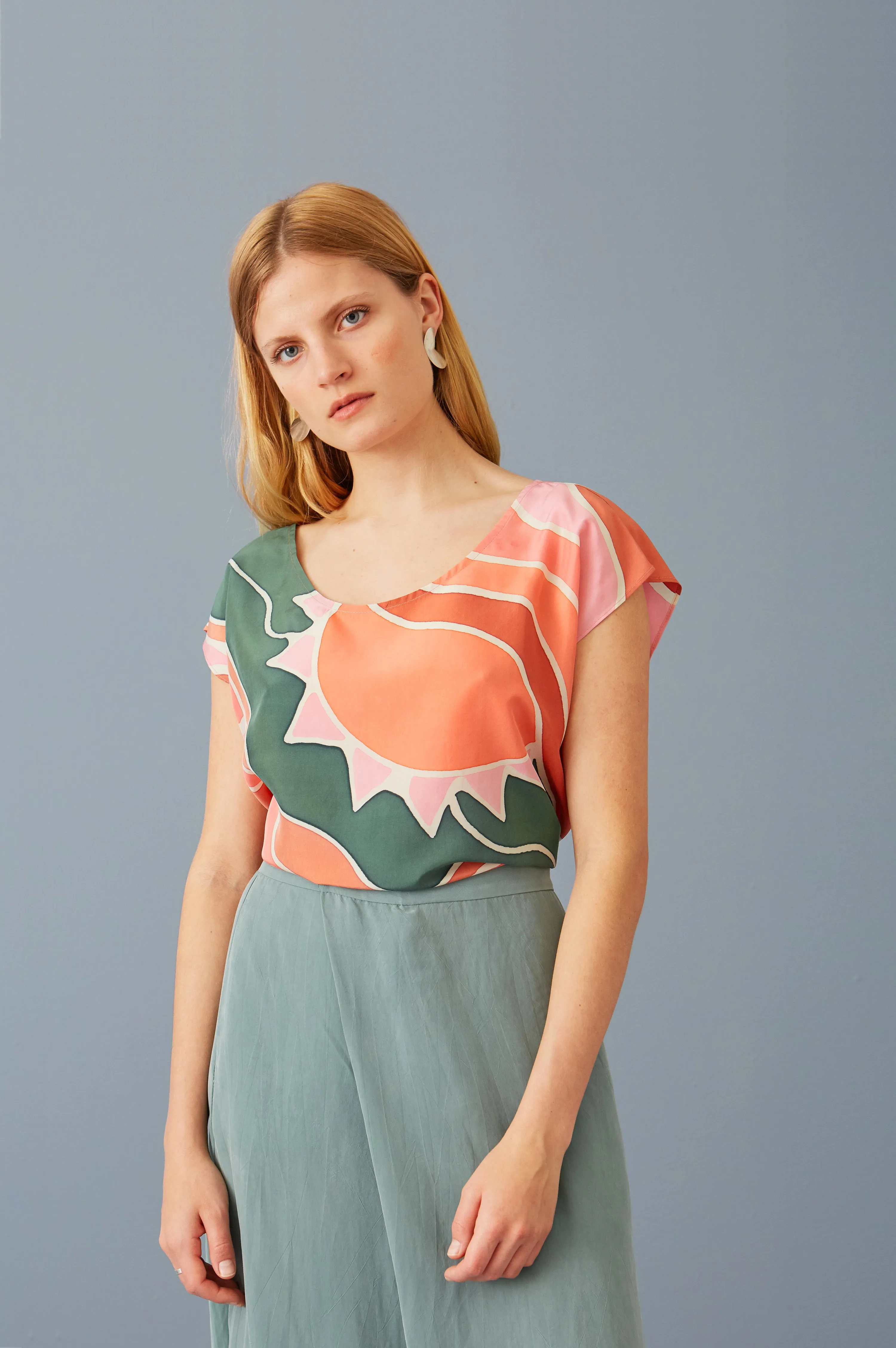 Hand Painted Shift Top