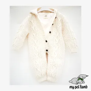 Handmade Knitted Aran Romper
