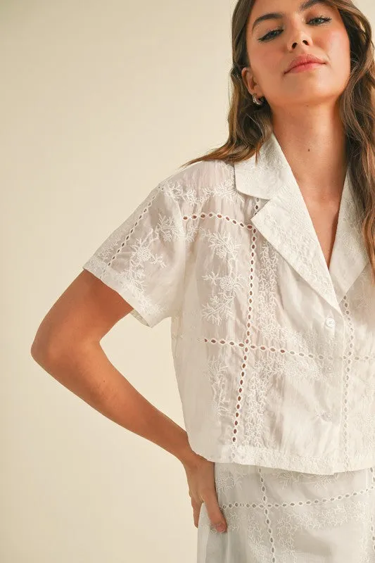 HARLOW EYELET SHIRT