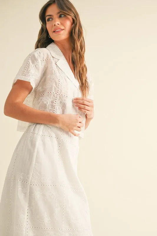 HARLOW EYELET SHIRT