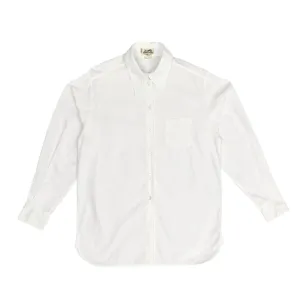 Hermes White Logo Button Down Top
