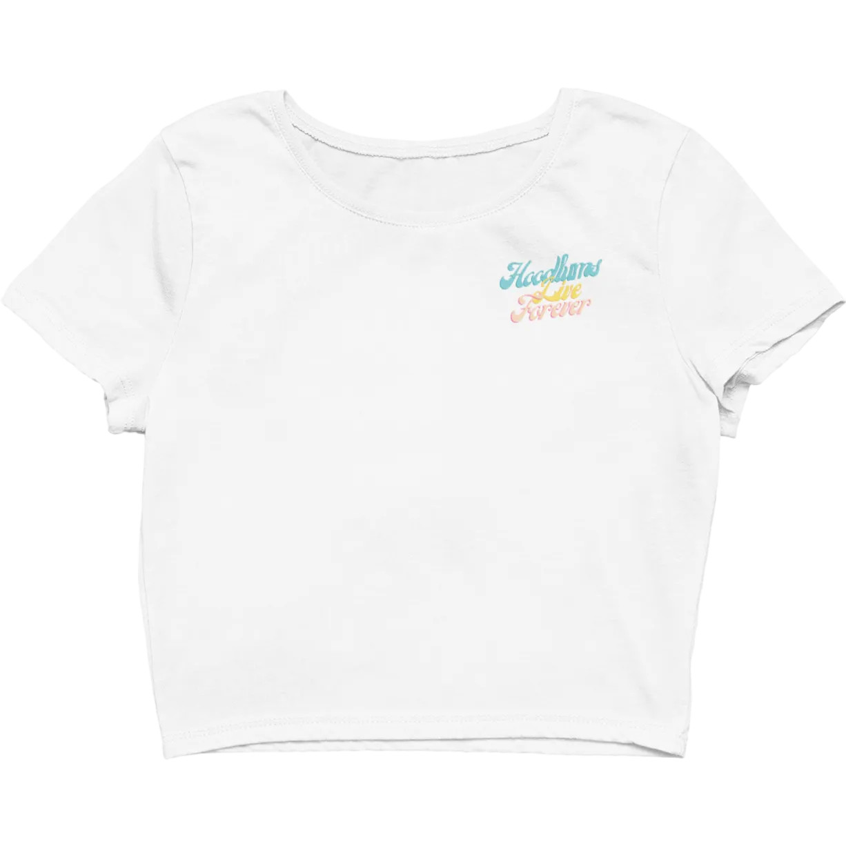 Hoodlums Live Forever Cropped Top