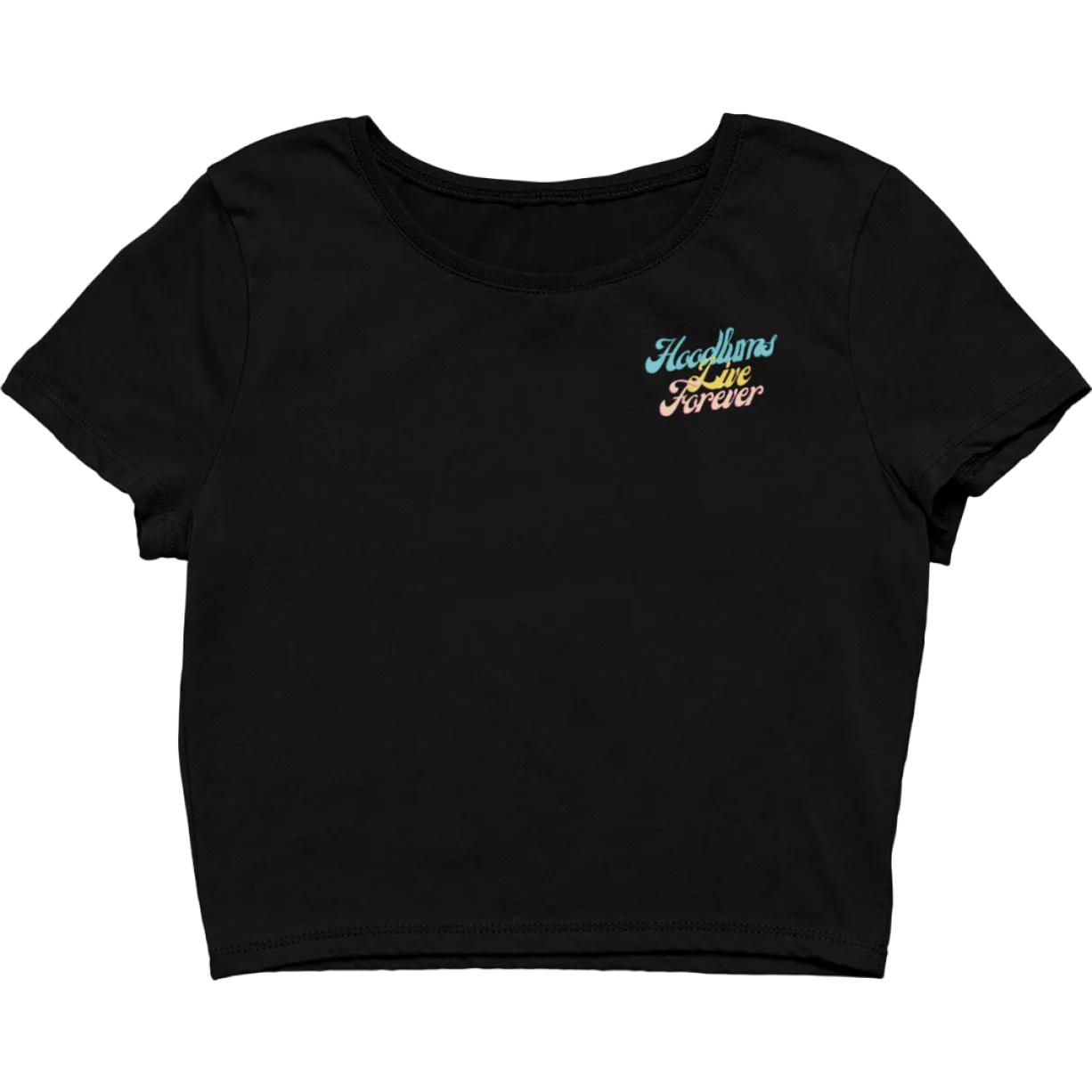 Hoodlums Live Forever Cropped Top