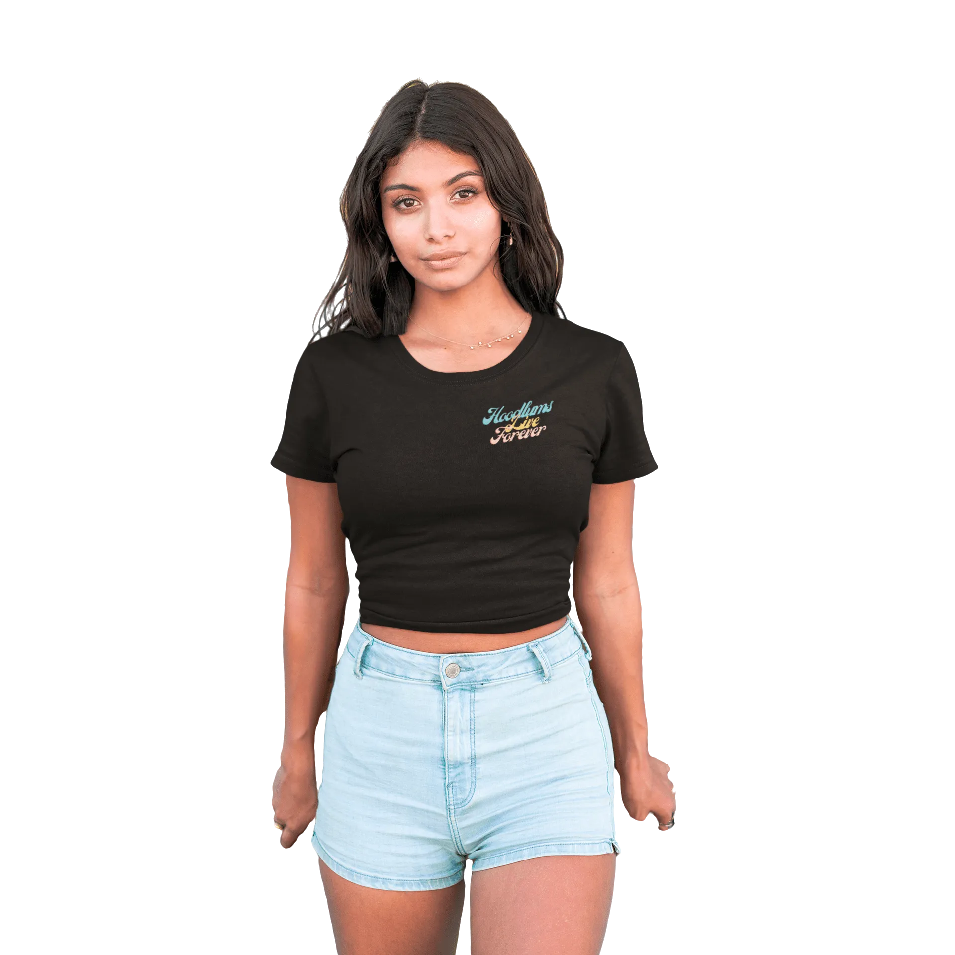 Hoodlums Live Forever Cropped Top