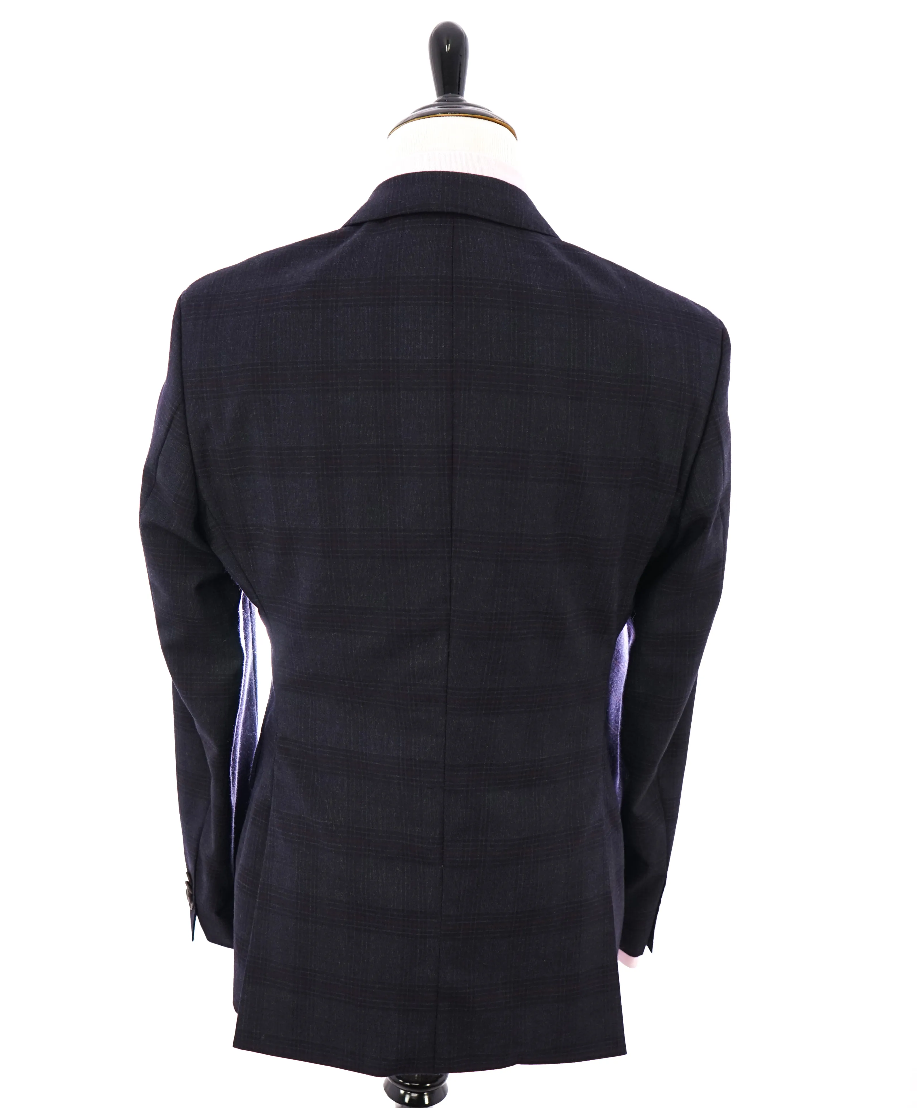 HUGO BOSS - Blue & Red Plaid Check "The Grand/Central US" Blazer - 42R
