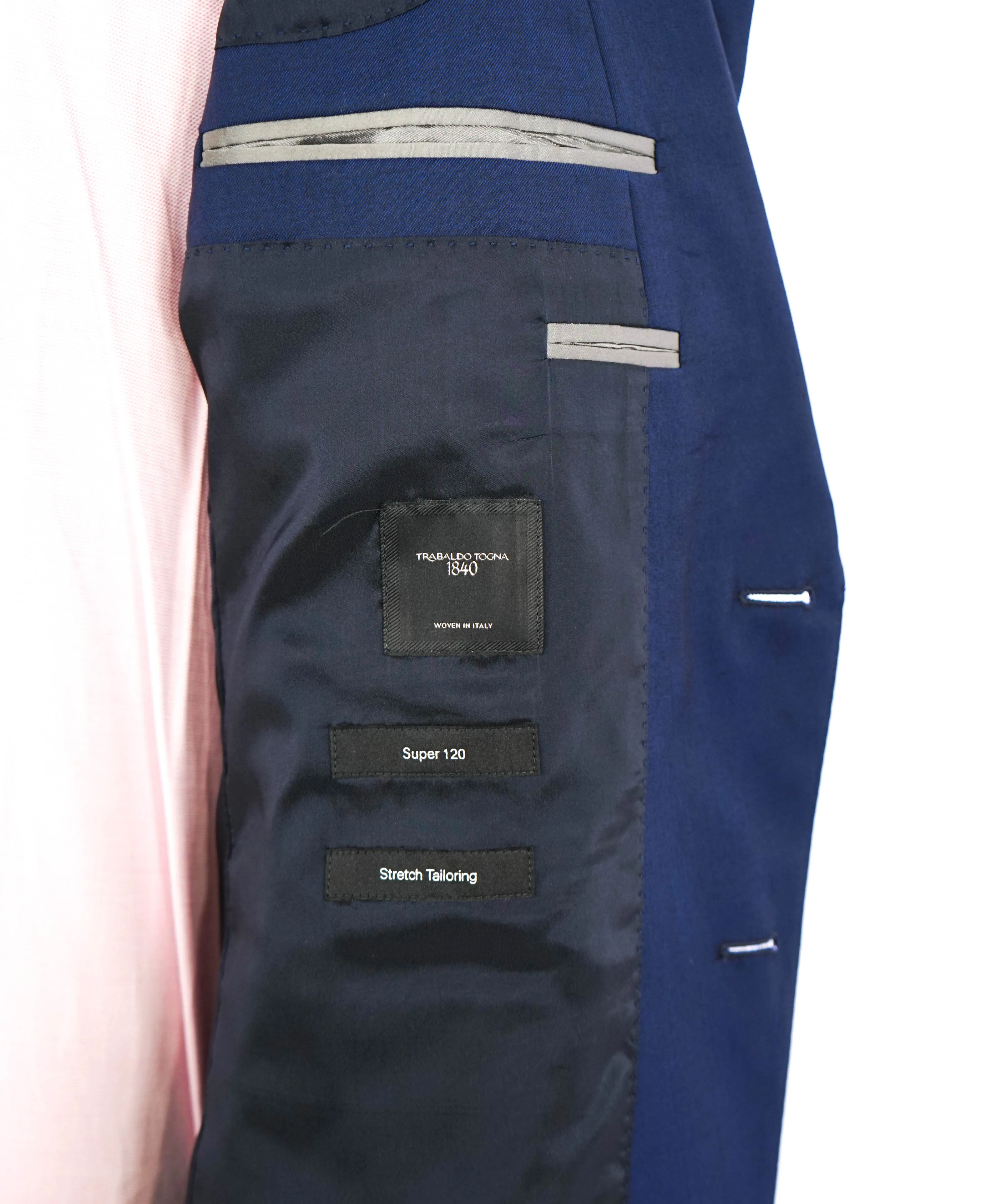 HUGO BOSS - "TRABALDO TOGNA" Super 120's Stretch Fabric Blue Suit - 40R