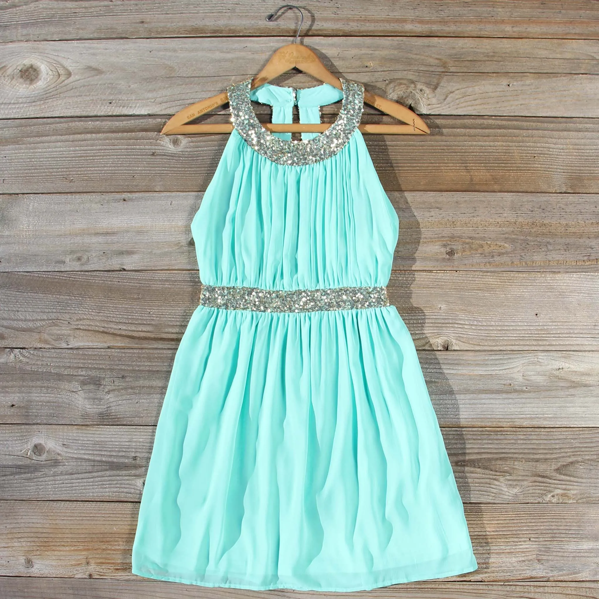 Ice Shadow Dress in Mint