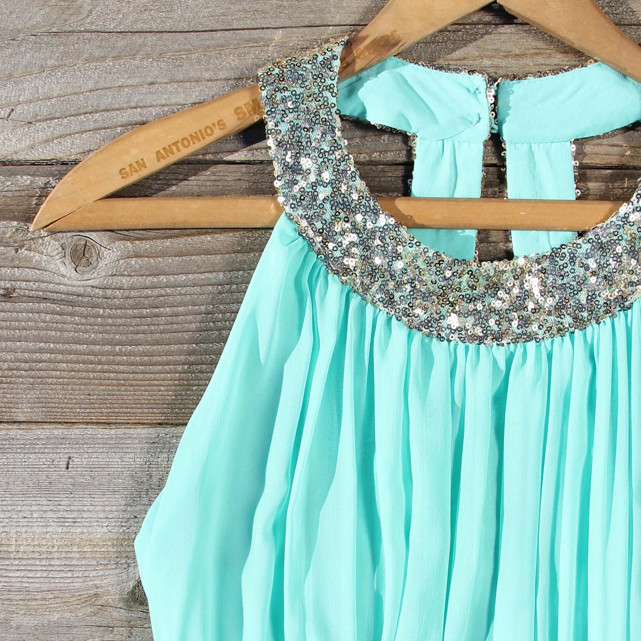 Ice Shadow Dress in Mint