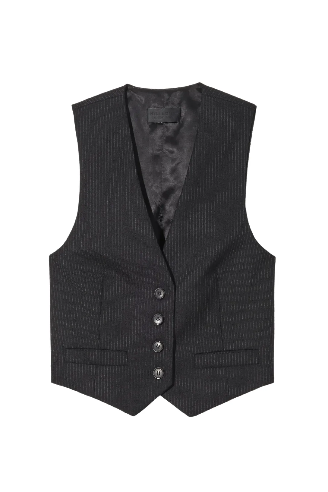 Ismael Tailored Vest | Black