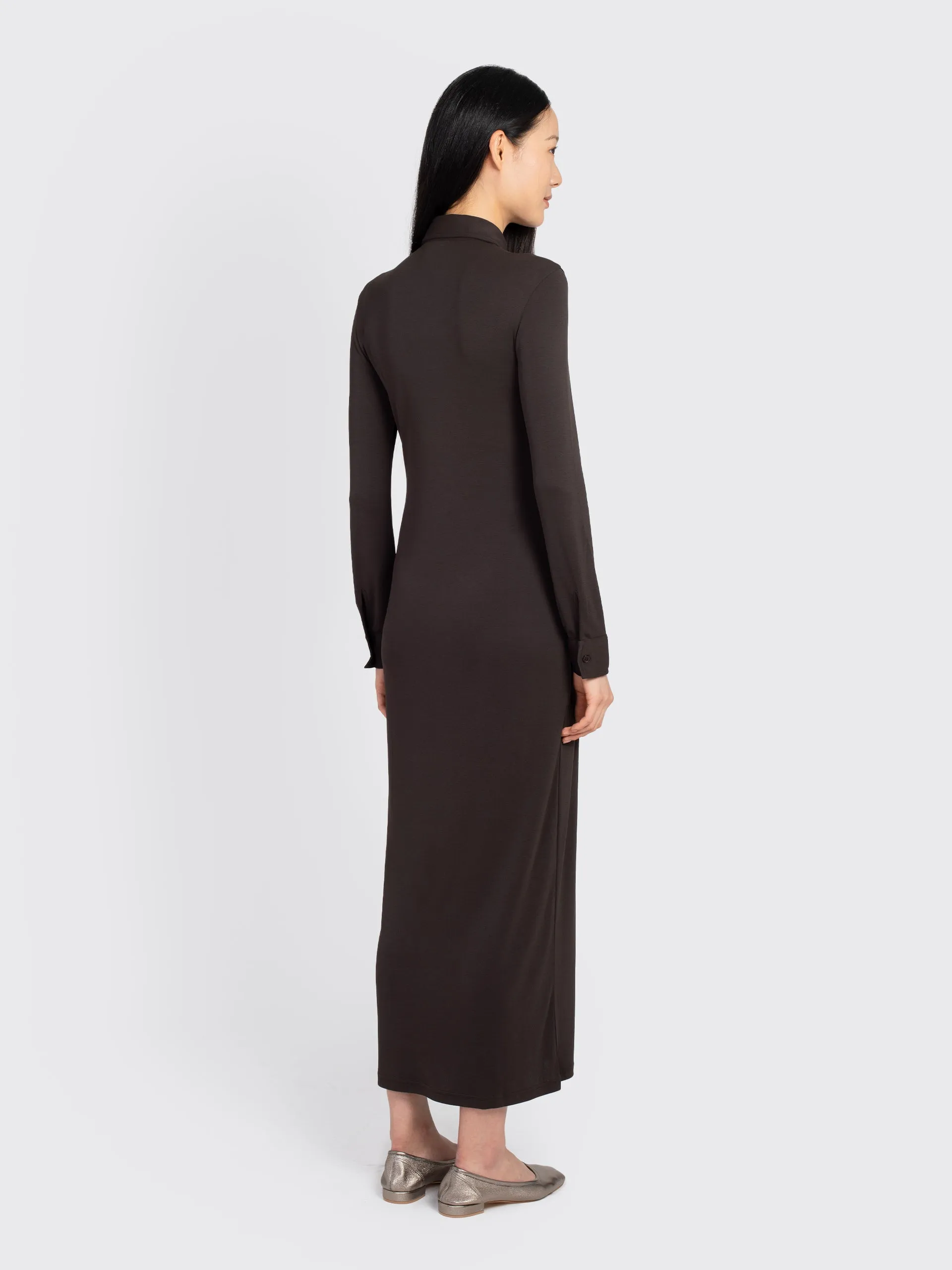 Jersey Shirt Dress