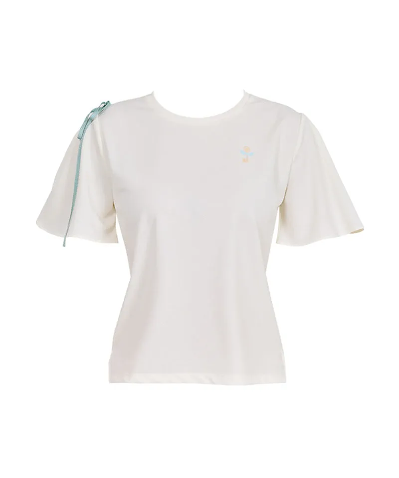 J.Jane Printed Half Sleeve T-Shirt - Cream