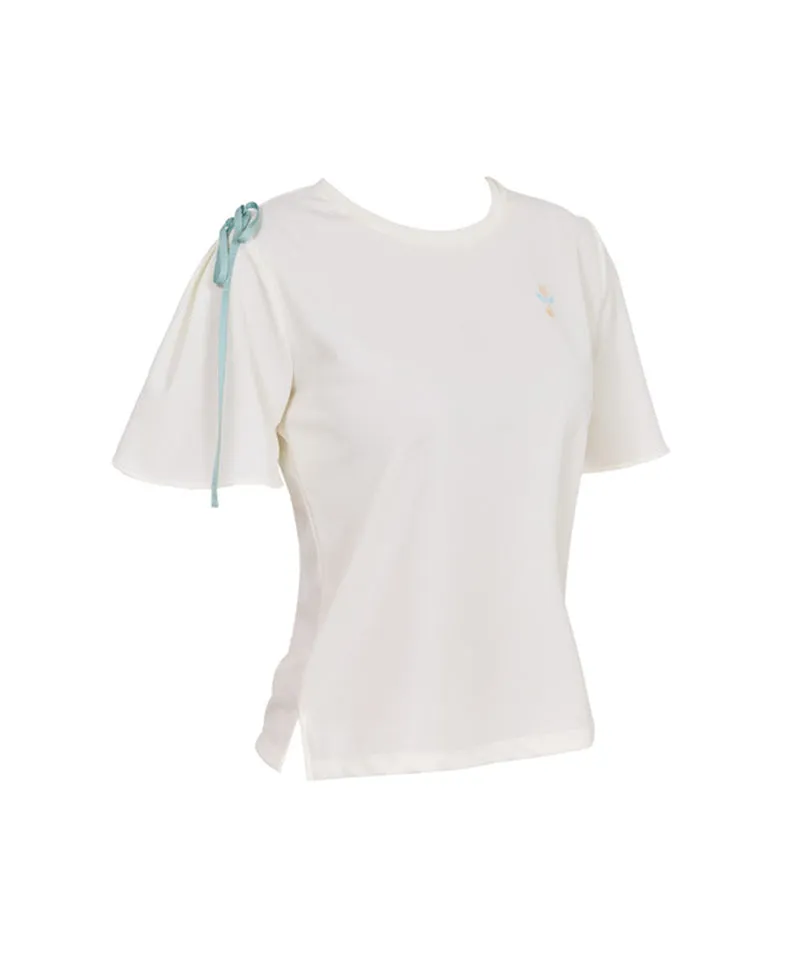 J.Jane Printed Half Sleeve T-Shirt - Cream