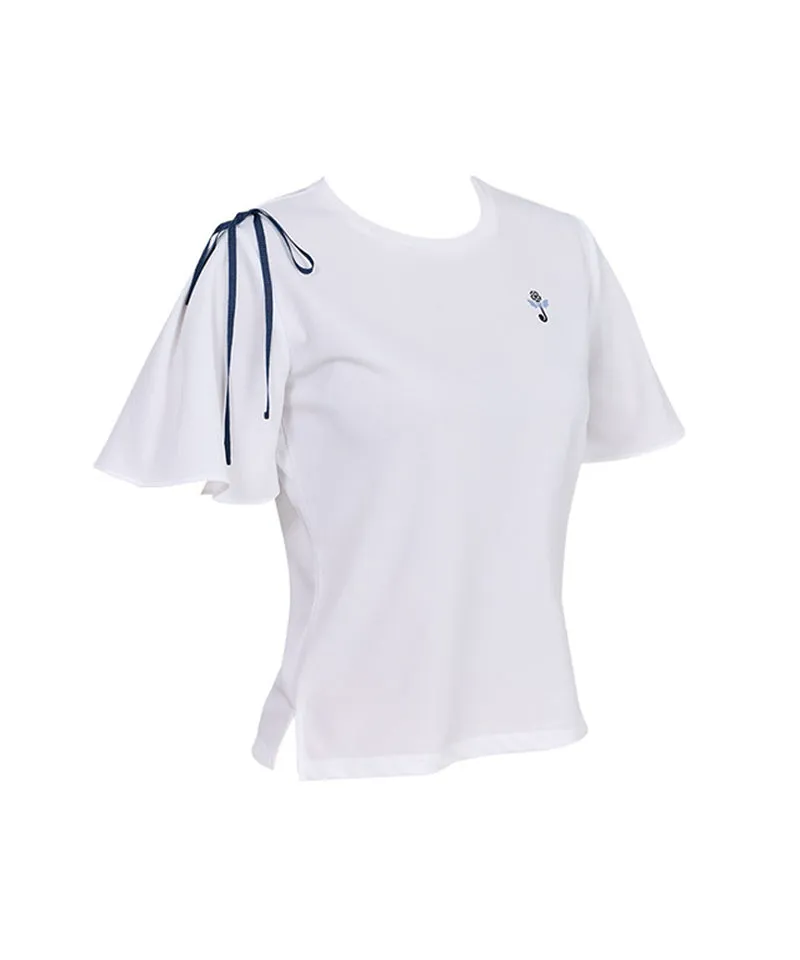 J.Jane Printed Half Sleeve T-Shirt - White