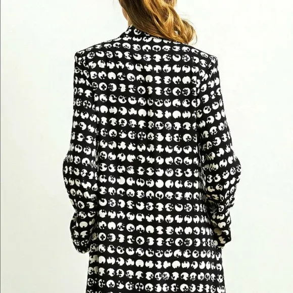 Joseph Ribkoff Blk/White Polka Dot Blazer Medium