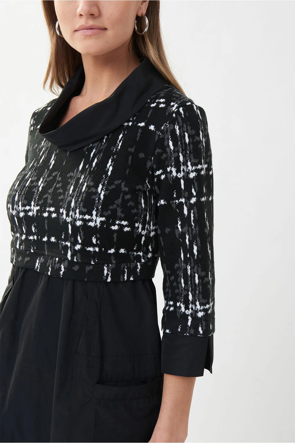 Joseph Ribkoff Check Bodice Dress Jr223232