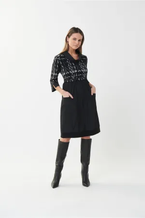 Joseph Ribkoff Check Bodice Dress Jr223232