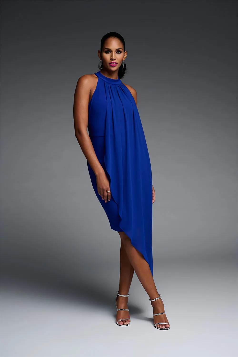 Joseph Ribkoff Chiffon Drape Side Dress Jr223716