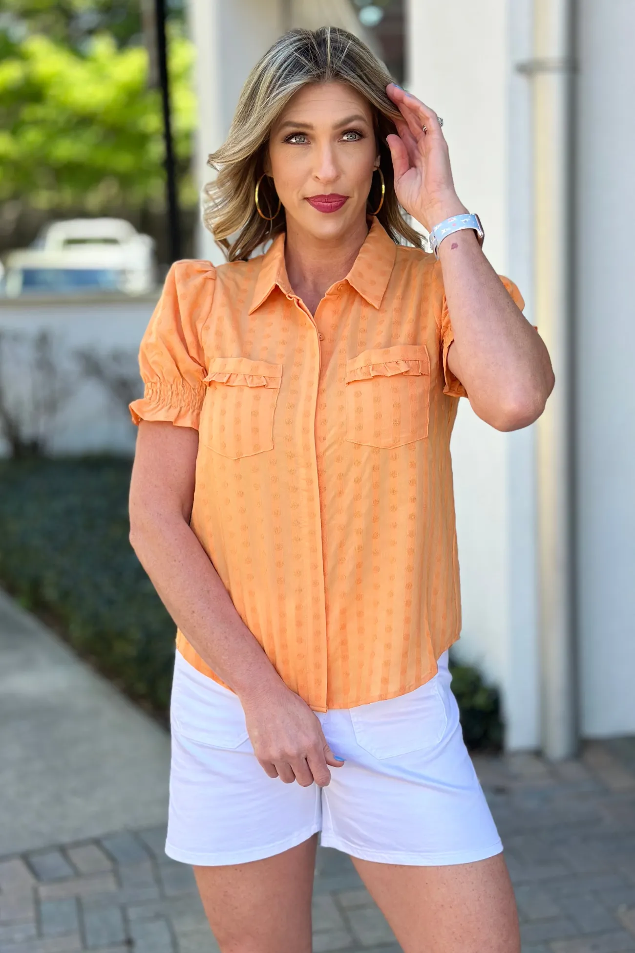 Joy Joy Sorbet Button Down Top