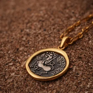 Kadamba Simha Silver Pendant with Chain by MOHA