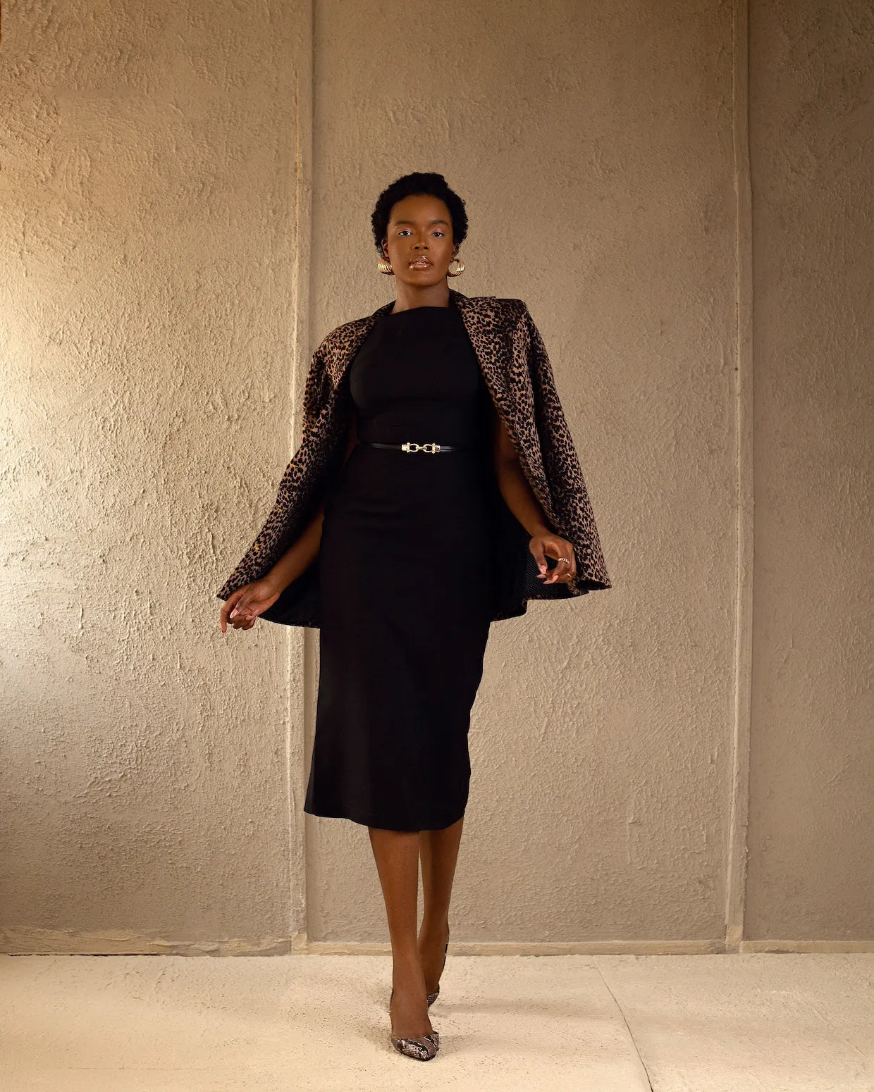 Kamil Blazer Brown Print