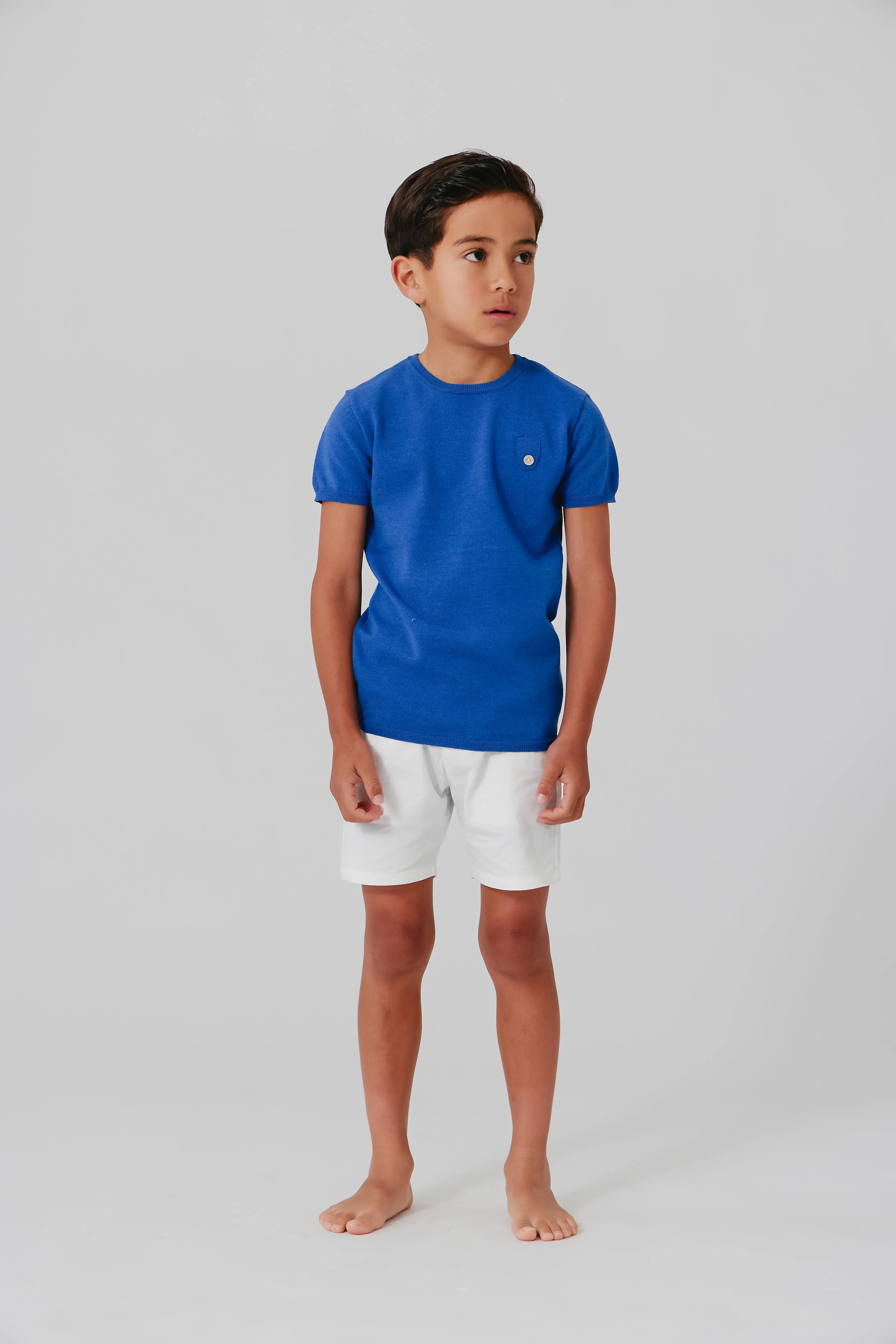 Kipp Blue Classic Knit Top