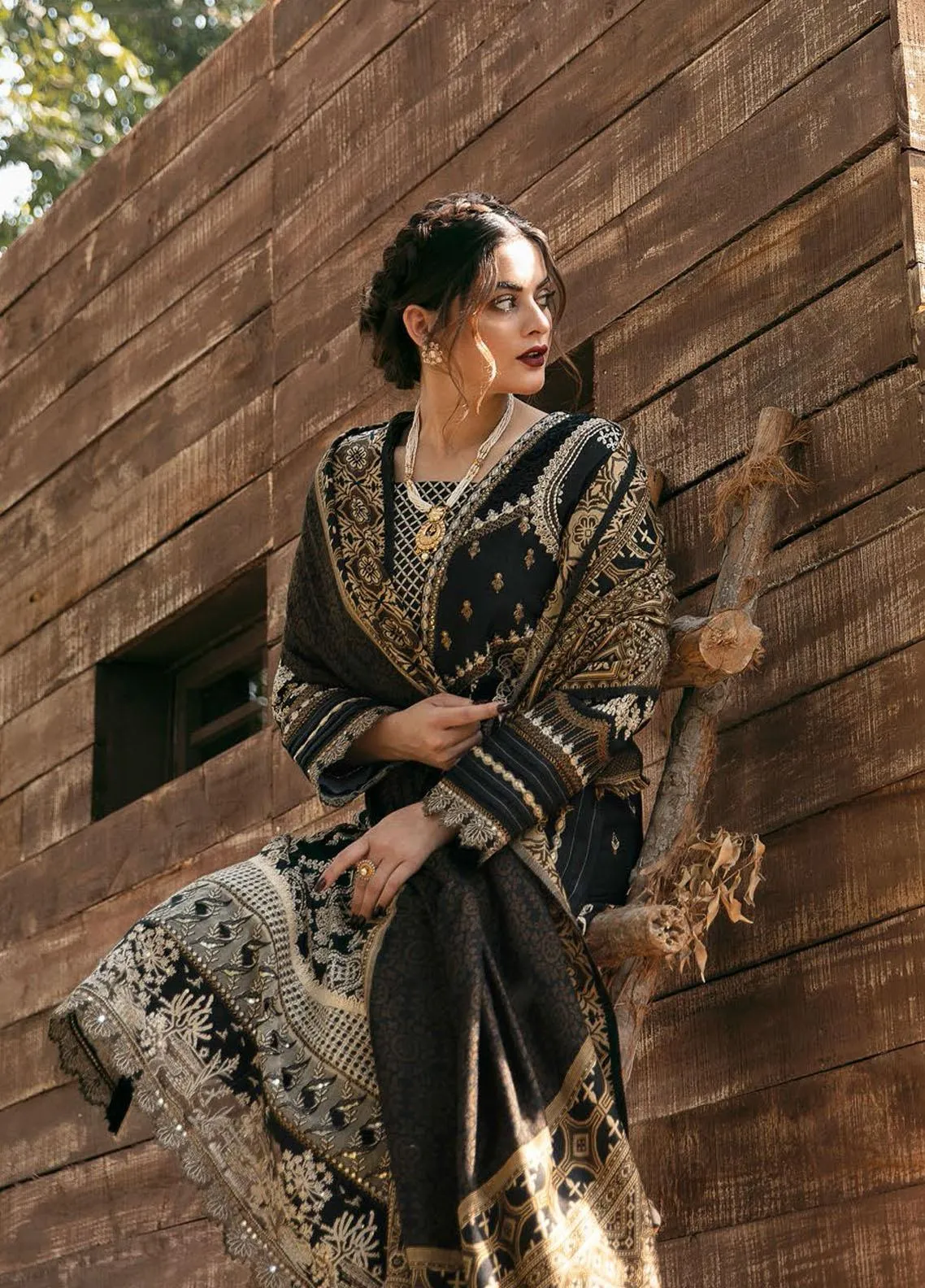KK-05 | Qalamkar Winter Shawl Collection 2021 | Unstitched Embroidered Suits