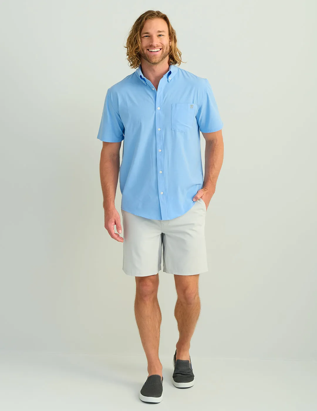 Kona Solid Button-Down