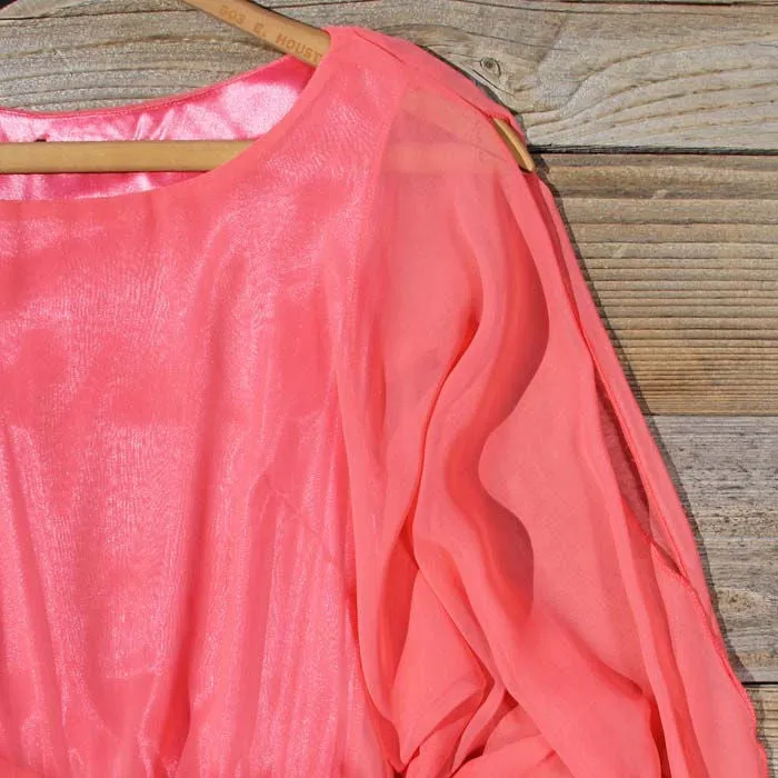 Lace and Quartz Dress in Pink
