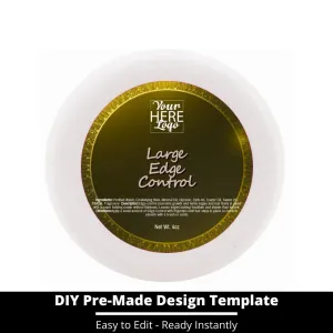 Large Edge Control Top Label Template 78