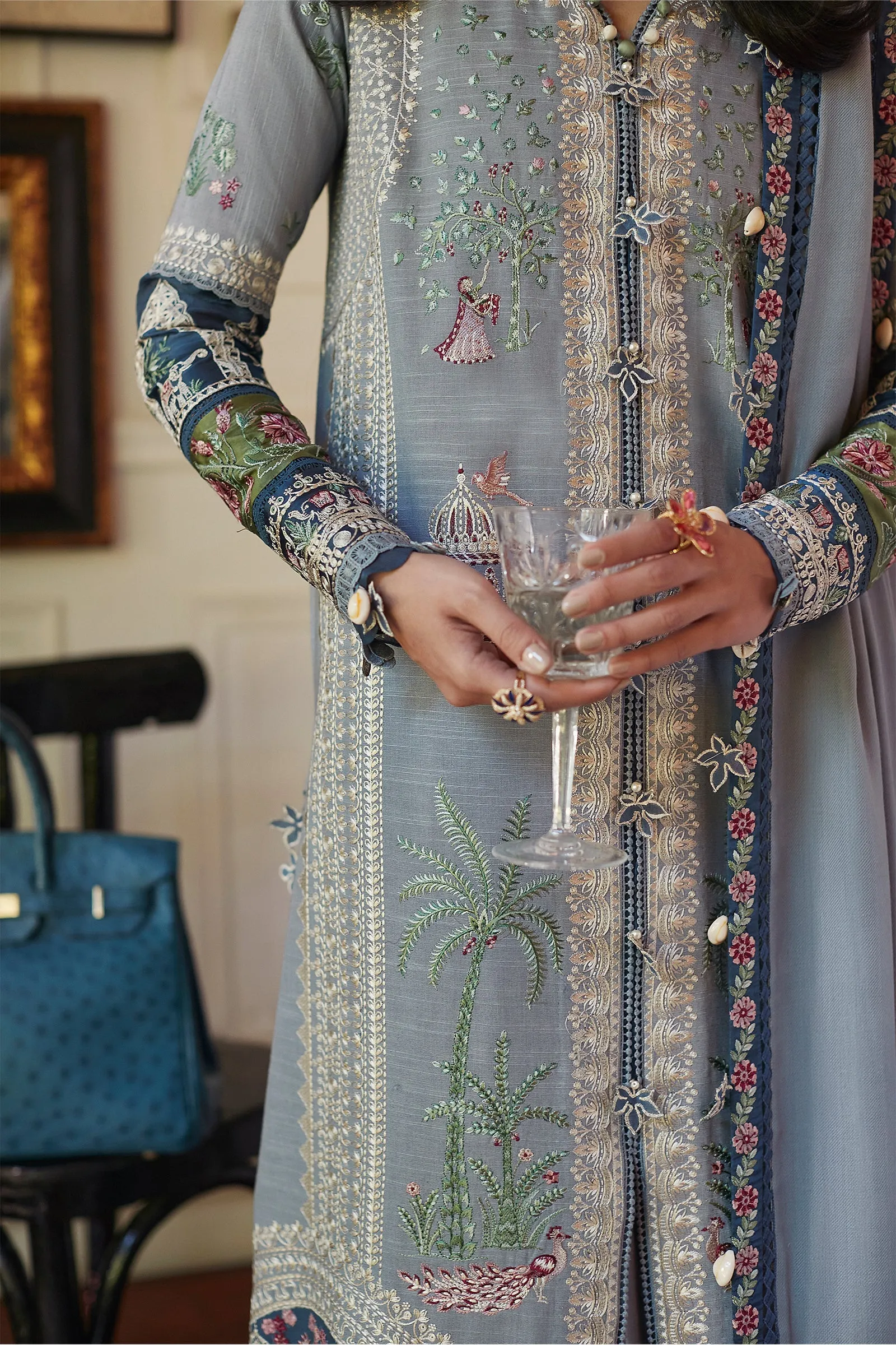 LARMINA (EW22-05) | Elan Winter Embroidered Collection | Unstitched Slub Khaddar Suits