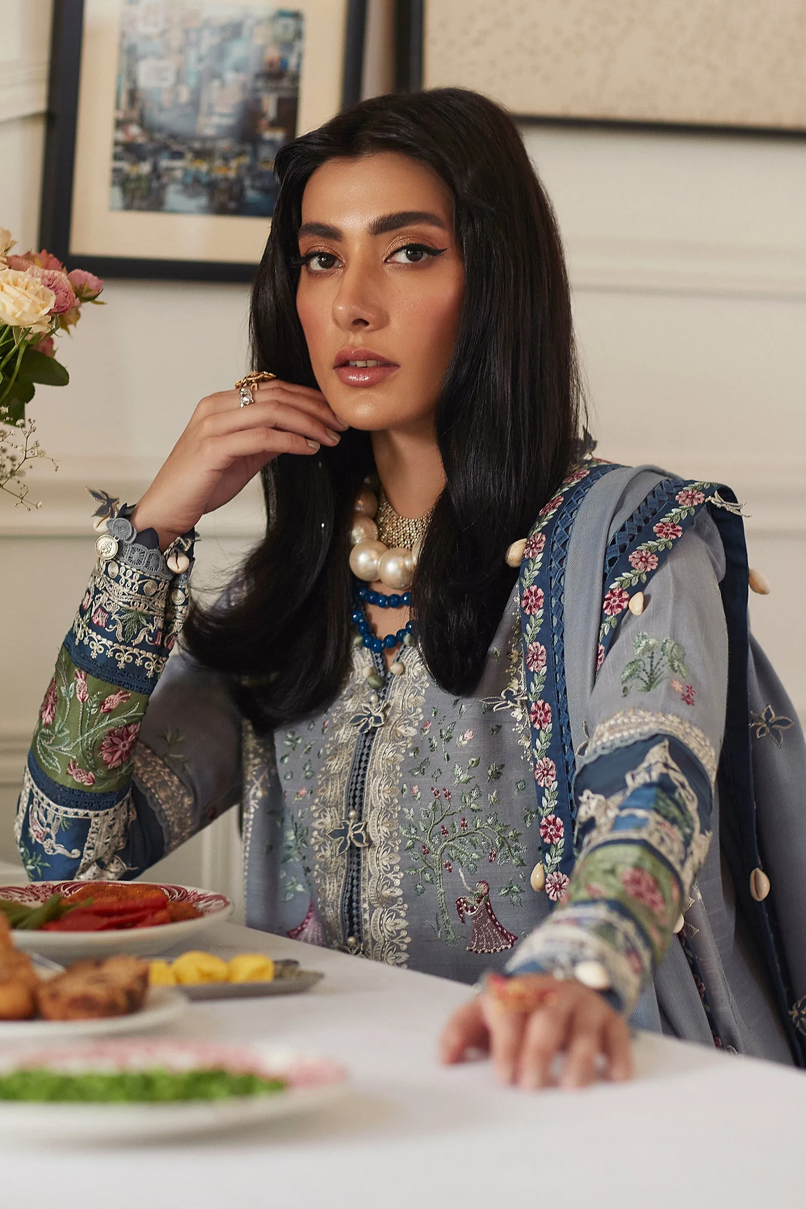 LARMINA (EW22-05) | Elan Winter Embroidered Collection | Unstitched Slub Khaddar Suits