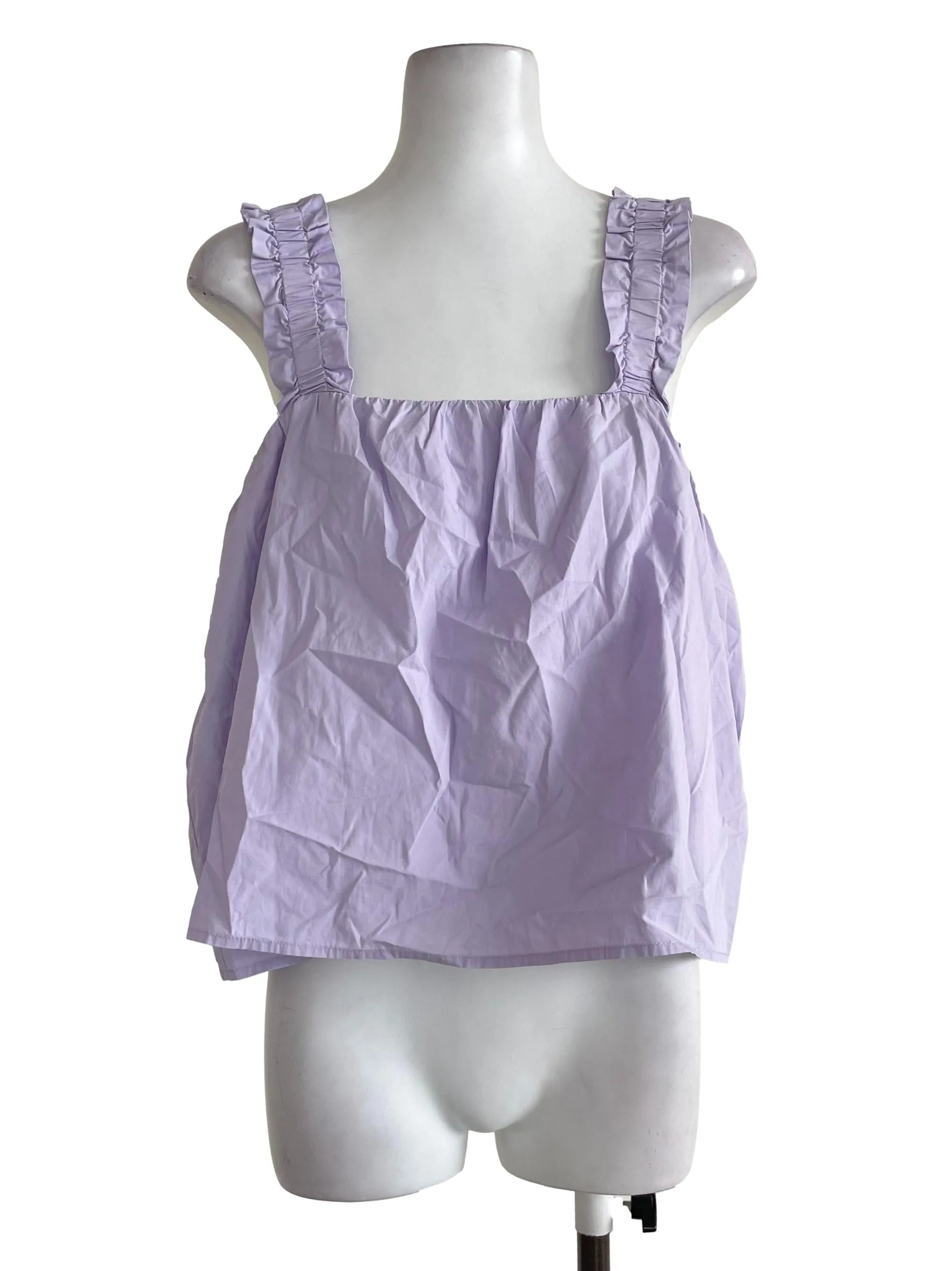 Lavender Ruffled Wide Top