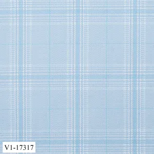 Light Electric Blue Check Pant